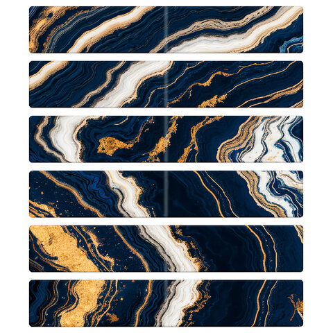 Закладки для книг МАГНИТНЫЕ, "АССОРТИ 5 ДИЗАЙНОВ ABSTRACTION", 6 штук, 60x20 мм, FUNSTER (ФАНСТЕР), 116653