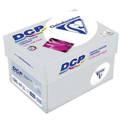 Бумага для лазерной и струйной печати А4, 120 г/м2, 250 л., марка А++, CLAIREFONTAINE, Франция, 170% CIE, 1844C