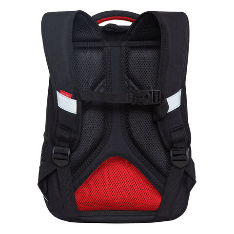 Ранец GRIZZLY анатомическая спинка, облегченный, для мальчиков, "JUST LIVE", 37х26х16 см, RAw-397-10/1