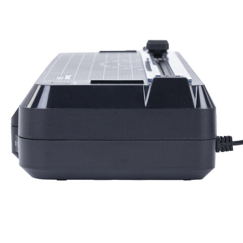 Ламинатор 3 в 1 BRAUBERG CHF-02, А4, 60-150 мкм, 30 см/мин, со встроенным резаком и обрезчиком углов, В ПОДАРОК набор пленок 40 шт., 532862