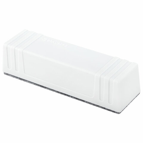 Стиратель магнитный для доски (45х145 мм) + 5 сменных салфеток, BRAUBERG "Standard", цвет белый, 238792