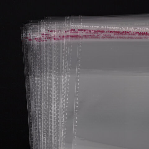 Пакет БОПП с клеевым клапаном, КОМПЛЕКТ 100 шт., 15х20+4 см, 25 мкм, с усиленным швом