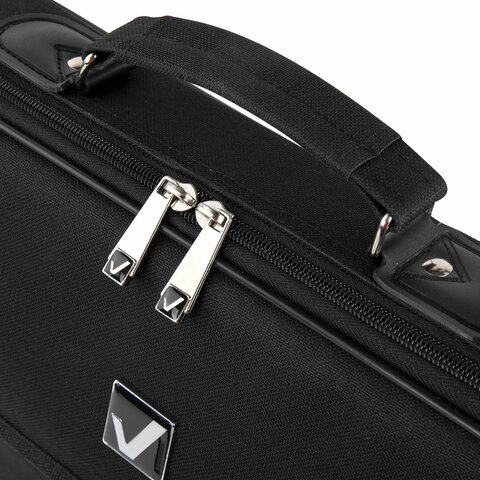 Сумка портфель BRAUBERG PROCESSOR с отделением для ноутбука 13-14", откидная крышка, "Profi", черная, 28х37х7 см, 240440