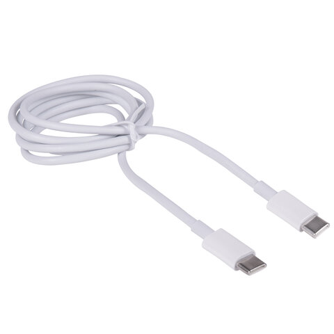 Кабель USB Type-C-Type-C с поддержкой быстрой зарядки, белый, 1 м, SONNEN, медный, 513613