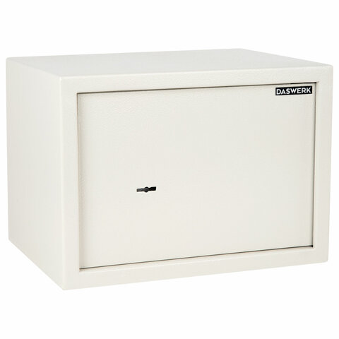 Сейф мебельный DASWERK (ДАСВЕРК) SC-250KL (250х350х250 мм), ключевой замок, бежевый, 291344