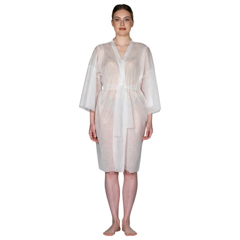 Халат-кимоно с рукавами белый ЧИСТОВЬЕ, КОМПЛЕКТ 5 шт., СМС, 02-189