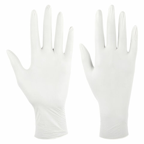 Перчатки латексные смотровые SFM Grip-Surface/ L 254 SC, Германия, 50 пар (100 штук), размер 7-8, М (средний)