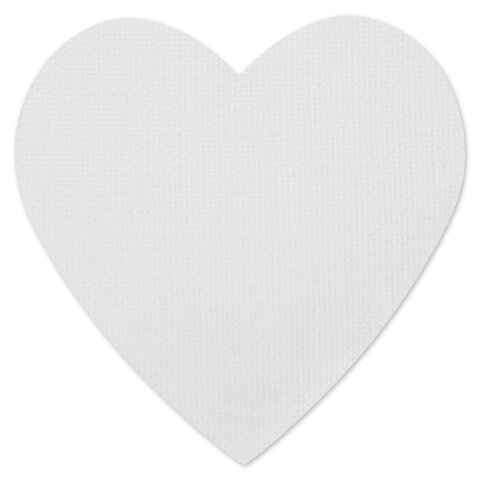 Холсты на магните в форме сердца НАБОР 4 шт., 7,5 см, 280 г/м2, 100% хлопок, BRAUBERG ART CLASSIC, 192334