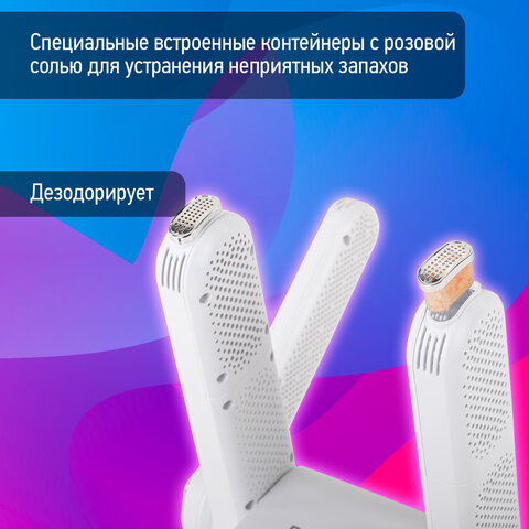Сушилка для обуви, варежек, перчаток, складная, с подсветкой и таймером, 200 Вт, DASWERK (ДАСВЕРК) MAXI SD13, 456790