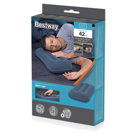 Надувная подушка 42х26х10 см, АССОРТИ, BESTWAY, 67121