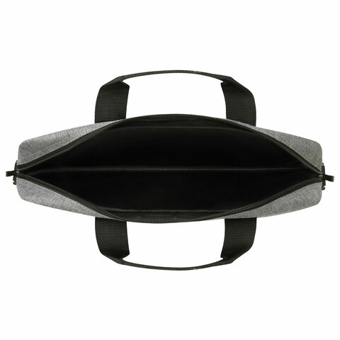 Сумка портфель HEIKKI PERSPECTIVE (ХЕЙКИ) с отделением для ноутбука 15,6", с карманом, серая, 29х40х7 см, 272595