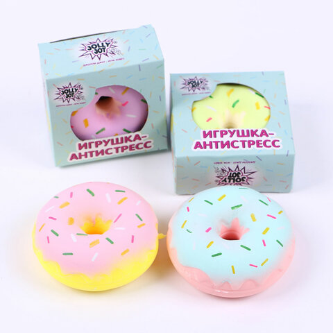 Игрушка-антистресс "ПОНЧИК", 8 см, ассорти, 4 цвета, дисплей, JOLLY JOT (ДЖОЛЛИ ДЖОТ), 665795