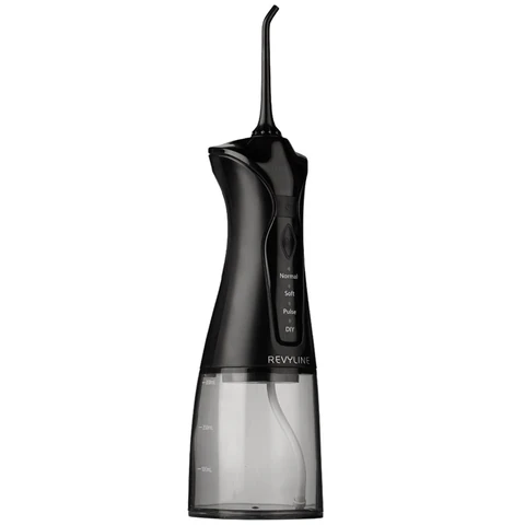 Ирригатор для полости рта REVYLINE RL 220, емкость резервуара 0,3 л, 2 насадки, черный, 7944