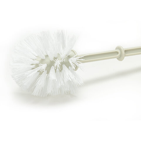 Ершик для унитаза с подставкой стандартной, "Блеск", цвет мраморный/белый ротанг, IDEA, М 5010