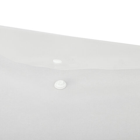 Папка-конверт с кнопкой ERICH KRAUSE "Fizzy Clear", А4, до 120 листов, прозрачная, 0,12 мм, 50172