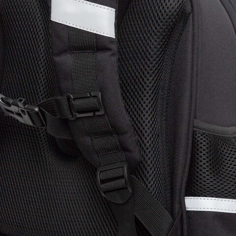 Ранец GRIZZLY анатомическая спинка, c бейджем, для мальчиков, "BLACK CAR", 36х28х20 см, RAz-587-7/1