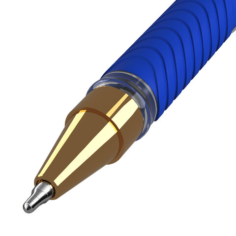Ручка шариковая масляная с грипом ERICH KRAUSE "L-30" Gold Stick&Grip, СИНЯЯ, 0,7 мм, линия 0,26 мм, 61041