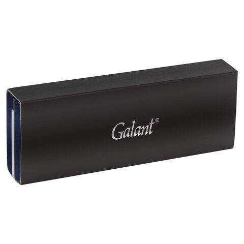 Ручка подарочная перьевая GALANT "VERSUS", корпус золотистый, детали золотистые, узел 0,8 мм, синяя, 143528