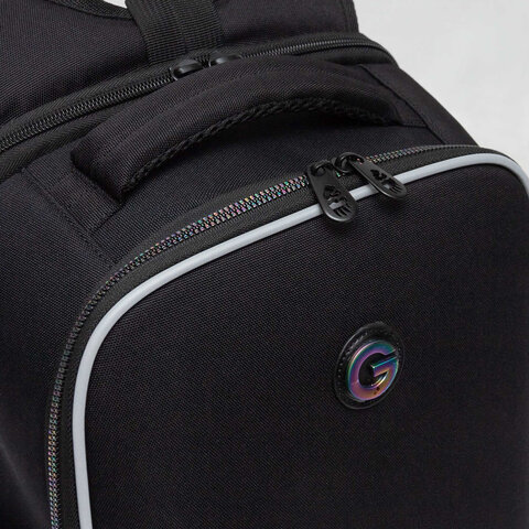 Ранец GRIZZLY анатомическая спинка, 2 отделения, для девочек, "INFINITY", 37х26х16 см, RAw-594-2/1