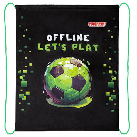 Мешок для обуви ПИФАГОР, 1 отделение, 42х34 см, "Offline", 273424