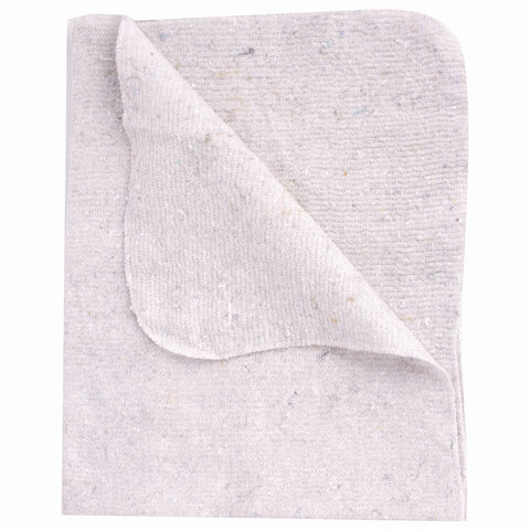 Тряпка для мытья пола 80х100 см, плотность 190 г/м2, светлое ХПП, 100% хлопок, "Стандарт" LAIMA, 600837