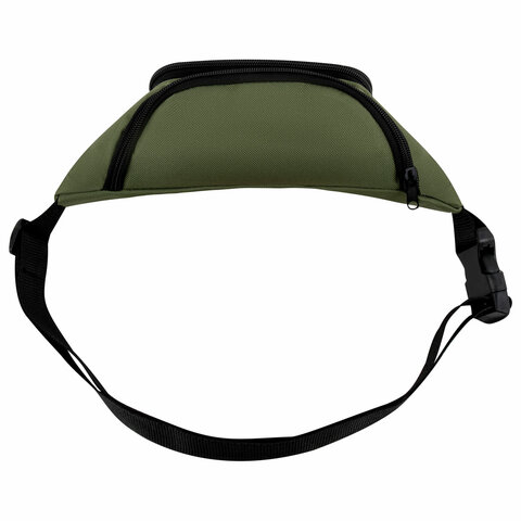 Сумка на пояс HEIKKI RIO (ХЕЙКИ), карман, регулируемый ремень, хаки, 30х12x10 см, 272616