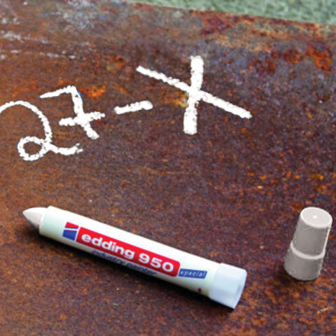 Маркер-паста для промышленной маркировки EDDING "950", БЕЛЫЙ, 10 мм, E-950/49