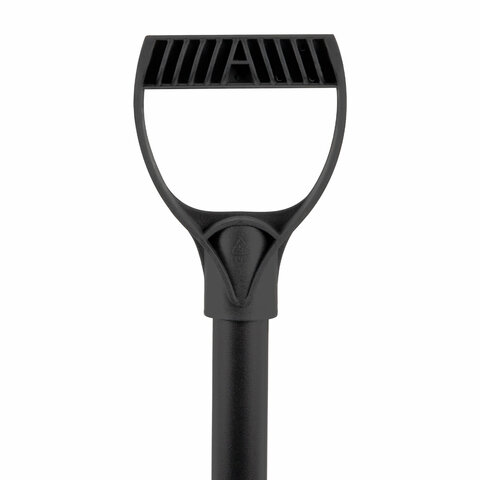 Черенок алюминиевый для снеговых лопат, диаметр 32 мм, общая длина 115 см с V-образной ручкой, труба 100 см, 700335