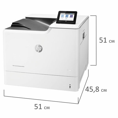 Принтер лазерный ЦВЕТНОЙ HP Color LJ Enterprise M653dn А4, 56 стр./мин., 120 000 стр./мес., ДУПЛЕКС, сетевая карта, J8A04A