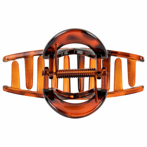 Краб для волос 8 см, глянцевый, черепаховый, MONTE VITA (МОНТЕ ВИТА), 457008