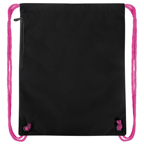 Мешок для обуви BRAUBERG PREMIUM, карман, подкладка, светоотражайка, 43х33 см, "Neon cat", 271621