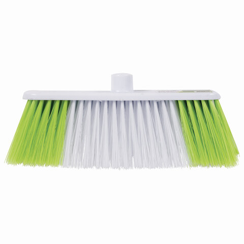 Щетка для уборки, ширина 31 см, щетина 8 см двуцветная, пластик, крепление еврорезьба, ЛЮБАША, 603629