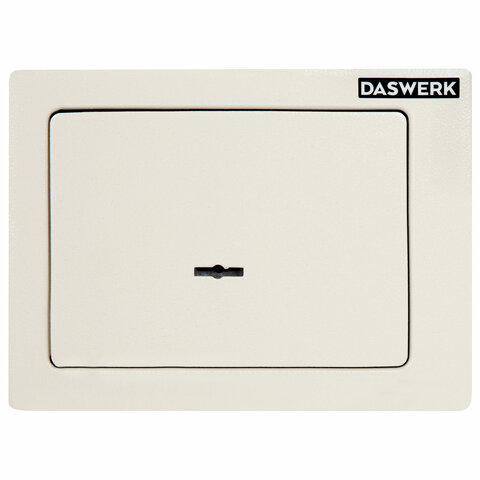 Сейф мебельный DASWERK (ДАСВЕРК) SC-170KL (170х230х170 мм), ключевой замок, бежевый, 291339