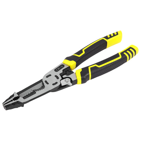 Плоскогубцы многофункциональные 15 в 1, 225 мм, CR-V – хромванадиевая сталь, ГРАНДМАСТЕР, PL-225, 671258