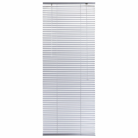 Жалюзи горизонтальные BRABIX 40х160 см, АЛЮМИНИЙ, цвет серебристый, 606031