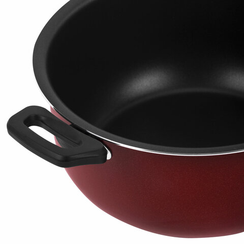 Кастрюля 3,5 л с крышкой 22 см, антипригарное покрытие, удобные ручки, SCOVO "Expert", СЭ-007