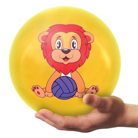 Мяч детский надувной "Зверята", 25 см, ПВХ, ассорти, 6 цветов, JOLLY JOT (ДЖОЛЛИ ДЖОТ), 666121