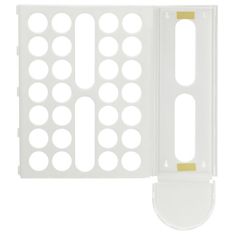 Держатель контейнер корзина XL для пакетов, мешков, бахил, 45х16х13 см, комплект крепежа, PREMIUM, 608283