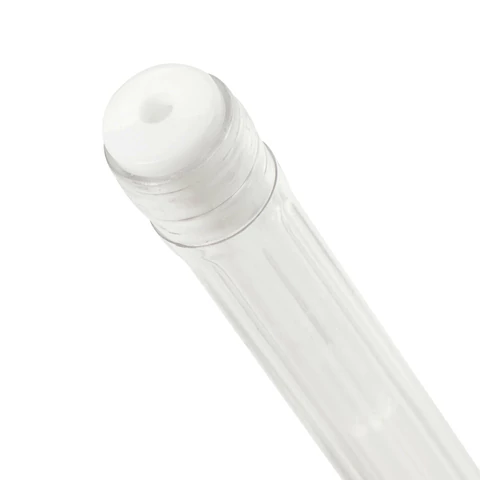 Ручка гелевая BRAUBERG "White Pastel", БЕЛАЯ, корпус прозрачный, узел 1 мм, линия письма 0,5 мм, 143417