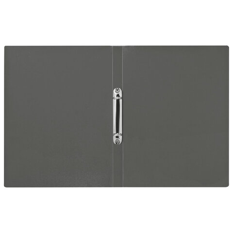 Папка на 2 кольцах А4 BRAUBERG PIXEL, 25 мм, серая, до 170 листов, 0,5 мм, 273034