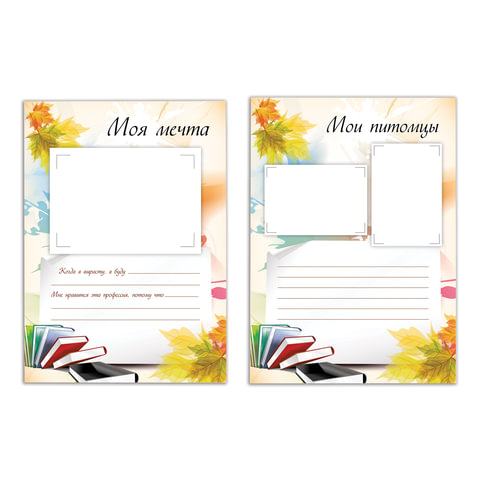 Листы-вкладыши для портфолио ШКОЛЬНИКА, 30 разделов, 32 листа, "Моё портфолио", BRAUBERG, 127550