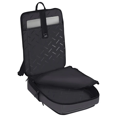 Рюкзак HEIKKI ELECT (ХЕЙКИ) универсальный, отделение для ноутбука, USB-порт, серый, 44х30х16 см, 273863
