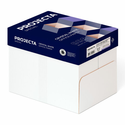 Бумага офисная А4, 80 г/м2, 500 л., марка В, PROJECTA SPECIAL, Россия, 153% (CIE)