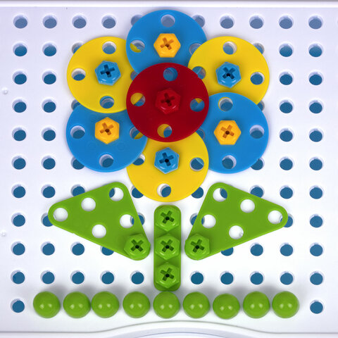 Конструктор с шуруповертом РАЗВИВАЮЩИЙ 247 деталей, BRAUBERG KIDS, 665204