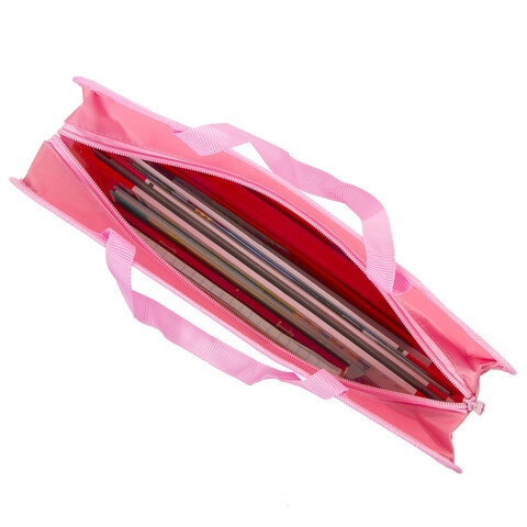 Папка на молнии с ручками ЮНЛАНДИЯ А4, 1 отделение, пластик, ширина 80 мм, "Bunny", 228174