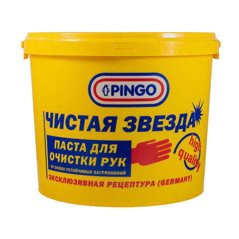 Паста очищающая средство для рук, 5 л, PINGO (Пинго), ЧИСТАЯ ЗВЕЗДА, от самых стойких загрязнений, банка, 85010-12