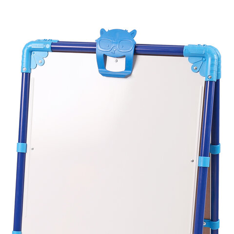 Мольберт растущий для мела/магнитно-маркерный, 53х46 см, BRAUBERG "NIKA KIDS", синий, 238049