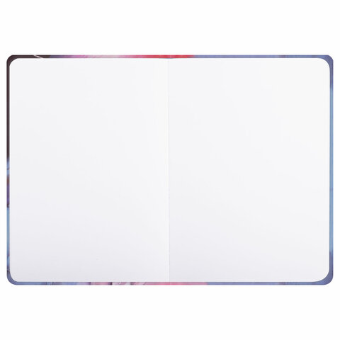 Скетчбук, белая бумага 120 г/м2, 145х203 мм, 80 л., резинка, твердый, BRAUBERG ART DEBUT "Фламинго", 114584