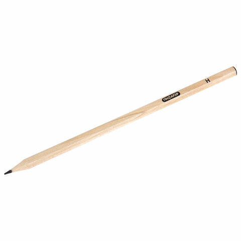 Карандаши чернографитные чертежные школьные разной твердости, НАБОР 3 штуки: Н, НВ, B, ПИФАГОР, 181998