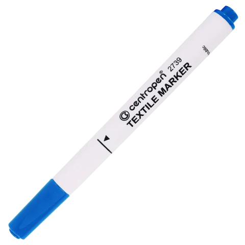 Маркеры для ткани 10 ЦВЕТОВ CENTROPEN "Textile Marker", круглый наконечник, 1,8 мм, 2739/10, 5 2739 1001